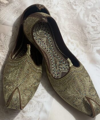 Natural Brown Tilledaar Khussa for Men
