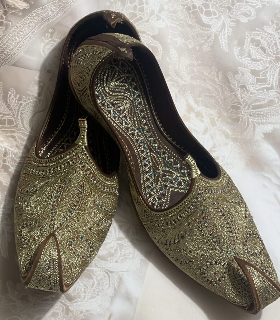 Golden Khussa Jutti for Groom