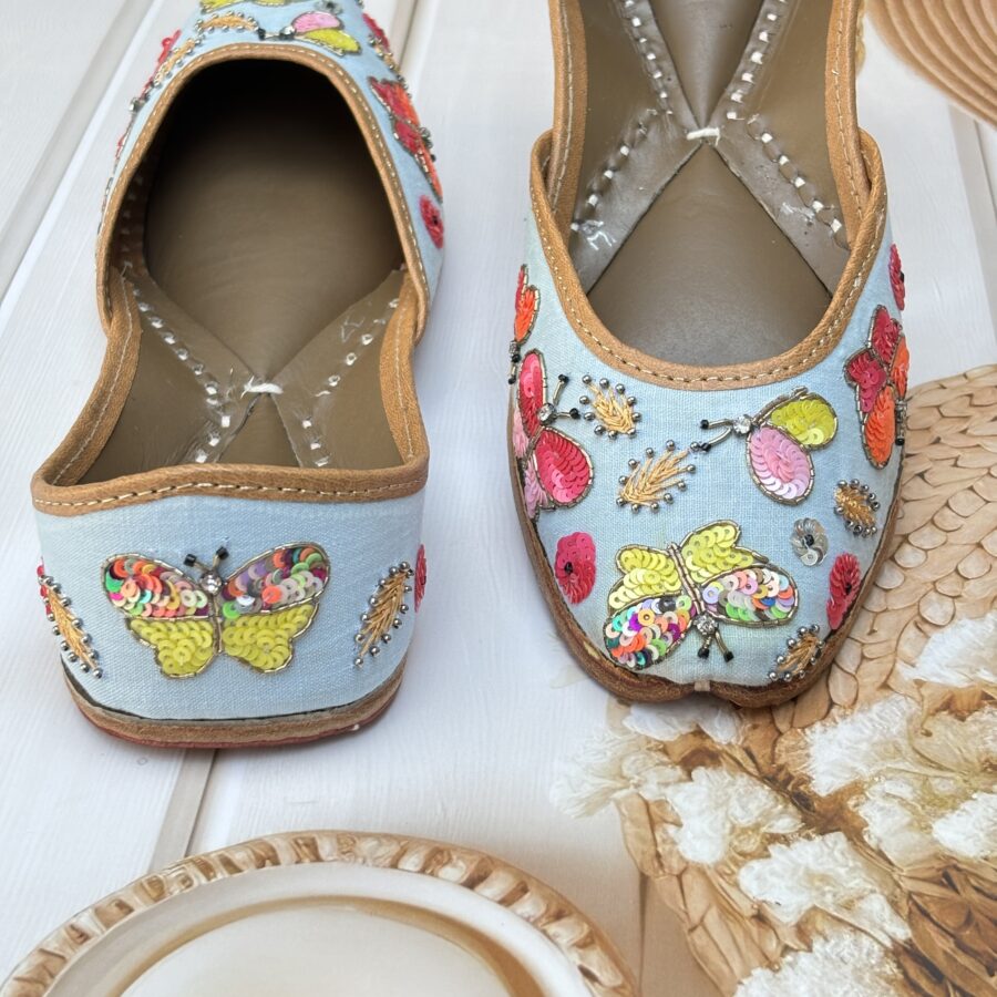 multi coloured hand work jutti for women girls and ladies, handwork jutti, pure leather jutti,