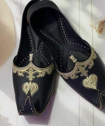 Black Royal Khussa for Men