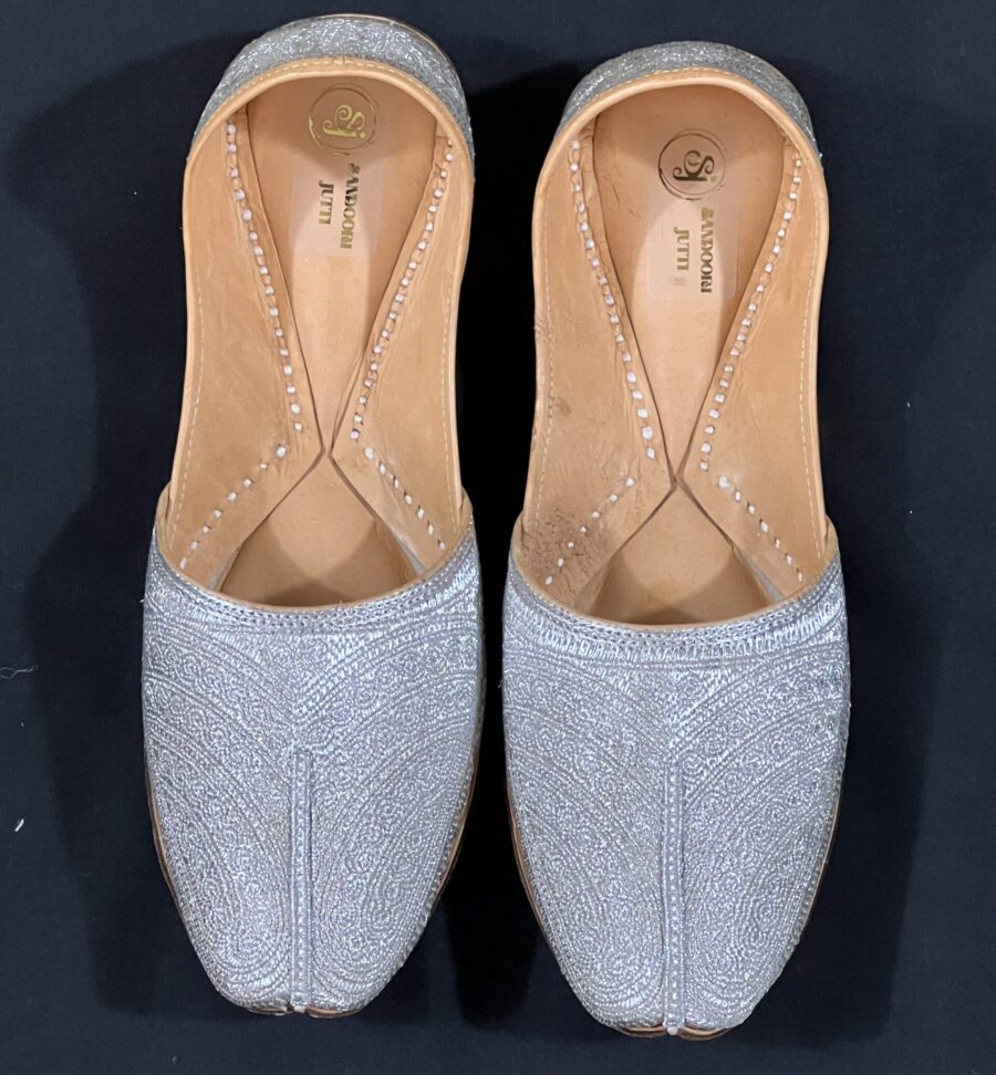 Tilleydaar Silver Jutti for Groom