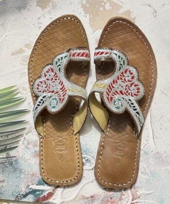Silver Tilleydaar Kolhapuri Chappal