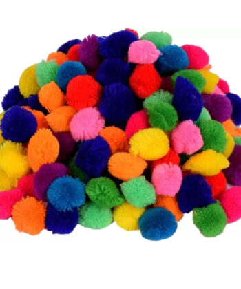 Handmade Colourful Pom Poms for Juttis | Red, Maroon, Green, Magenta & More