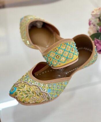 Yellow Phirozy Matching Juti for ladies, jooti, jutti, for, women, ladies,