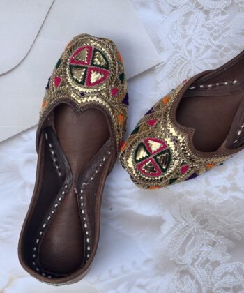 golden mukaish jooti for women jutti women, women juti, kaseeda work juti