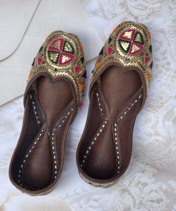 golden mukaish jooti for women jutti women, women juti, kaseeda work juti