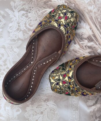 golden mukaish jooti for women jutti women, women juti, kaseeda work juti