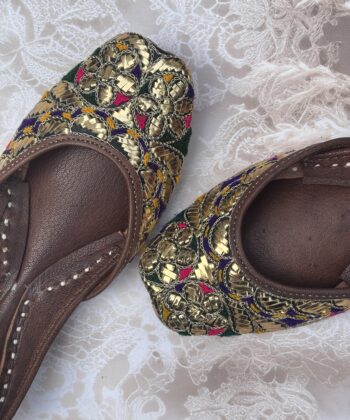 golden mukaish jooti for women jutti women, women juti, kaseeda work juti