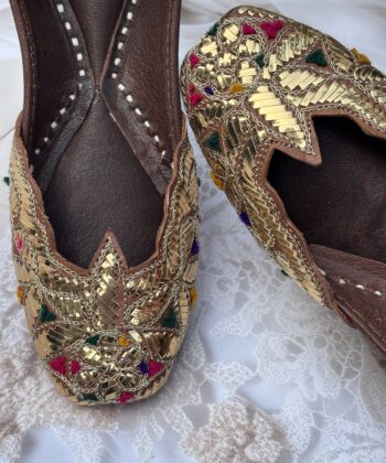 golden mukaish jooti for women jutti women, women juti, kaseeda work juti