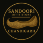Sandoori logo - designer embroidered and handmade leather Punjabi juttis