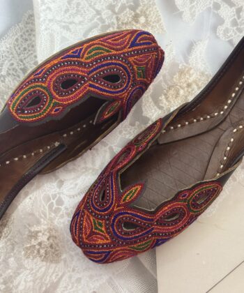 Bold Summery Jooti pure leather cutwork design handwork juti