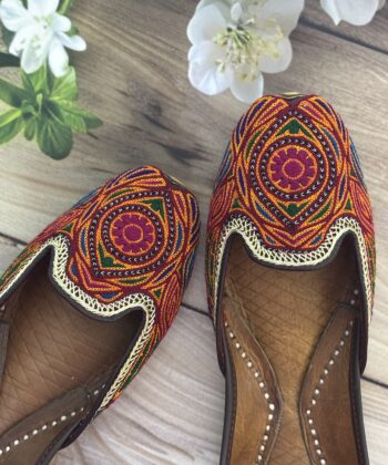 Bold Summery Jooti pure leather cutwork design handwork juti