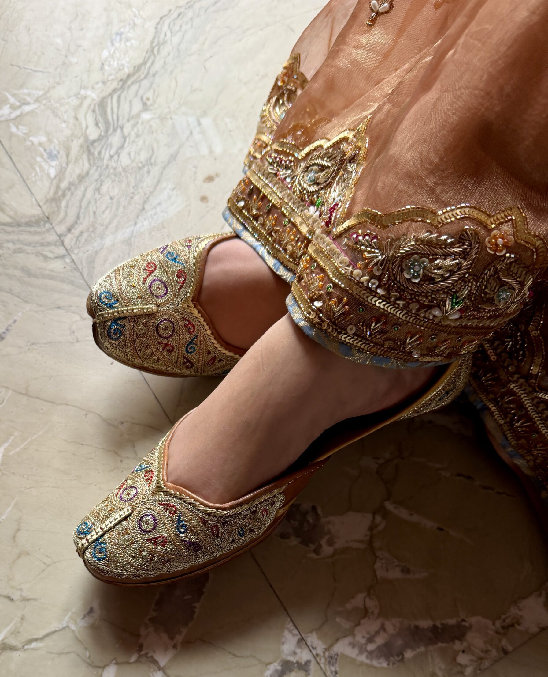 IMG_2916 Golden Antique Bridal Jutti