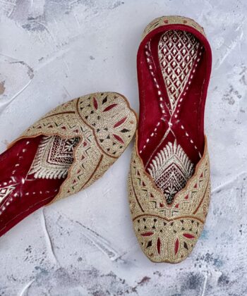 Multicolour Brown Zari mojdi