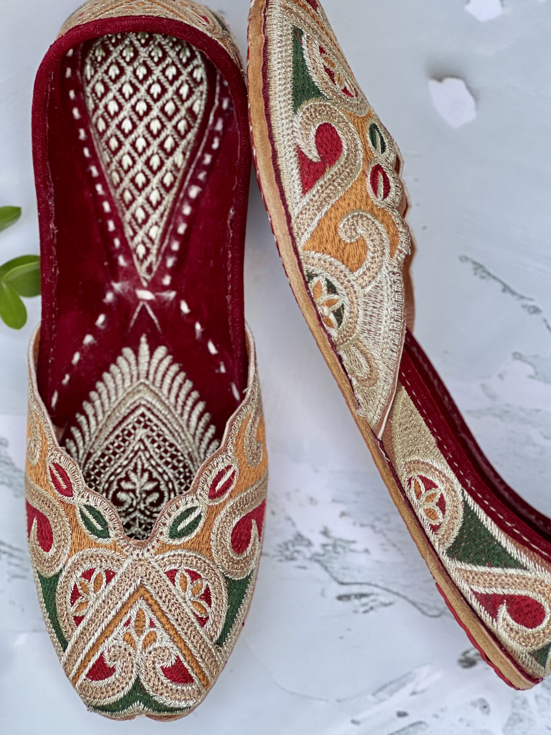 IMG_2946 Enchanting Multicolour Zari Mojari