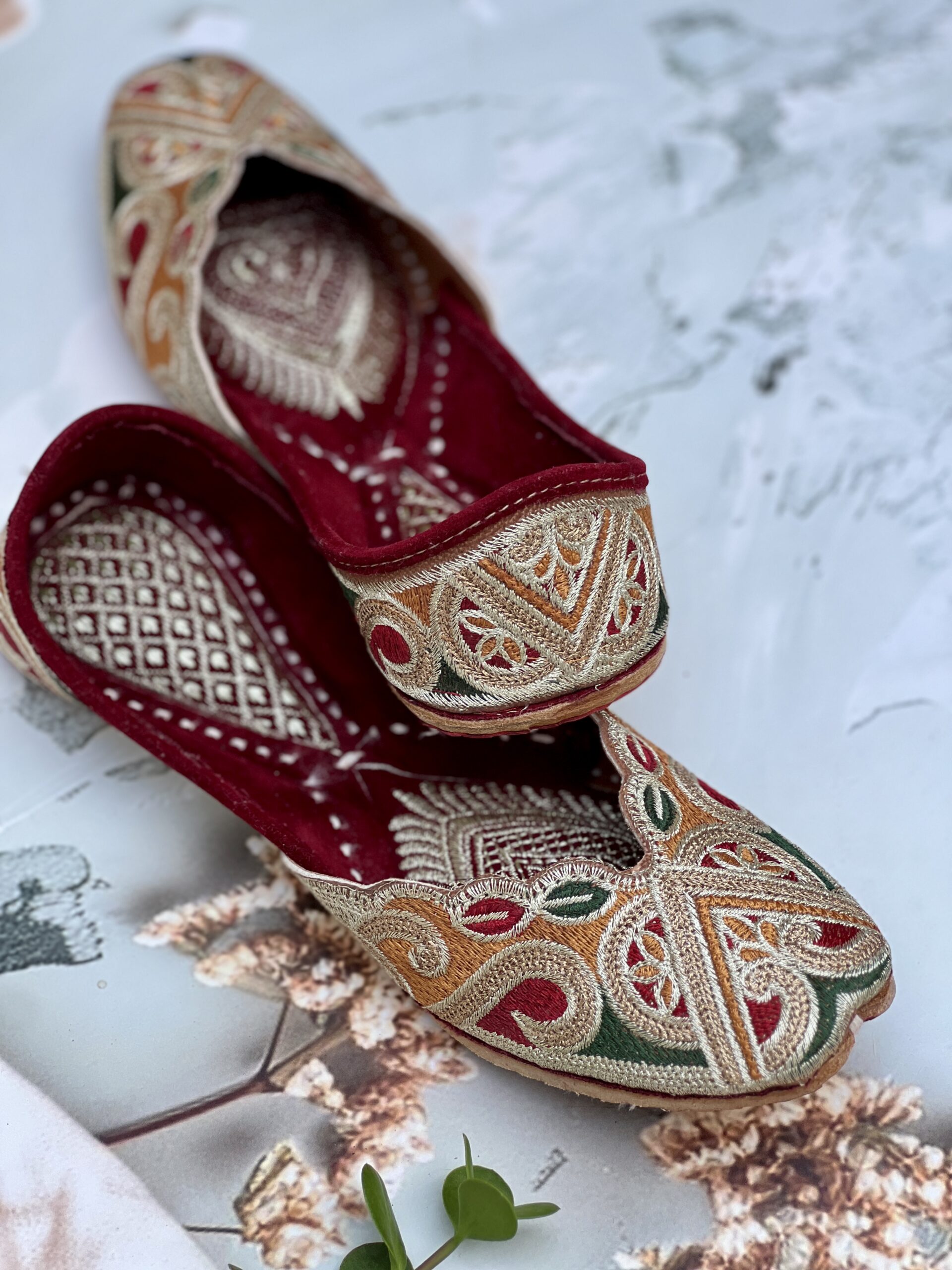 IMG_2947 Enchanting Multicolour Zari Mojri, mojdi, juti, khussa