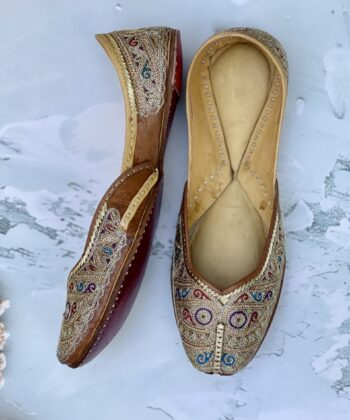 Golden Antique Bridal Juti jooti