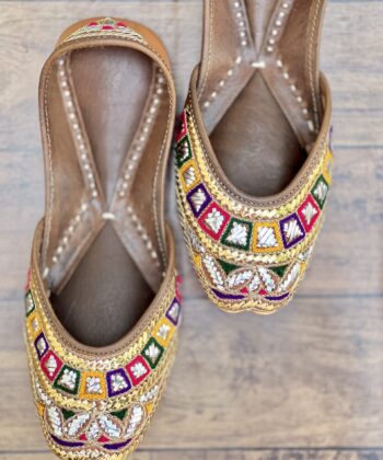 Golden Silver Mukaish Juti jooti